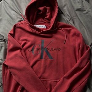 Calvin Klein Red Hoodie for Men